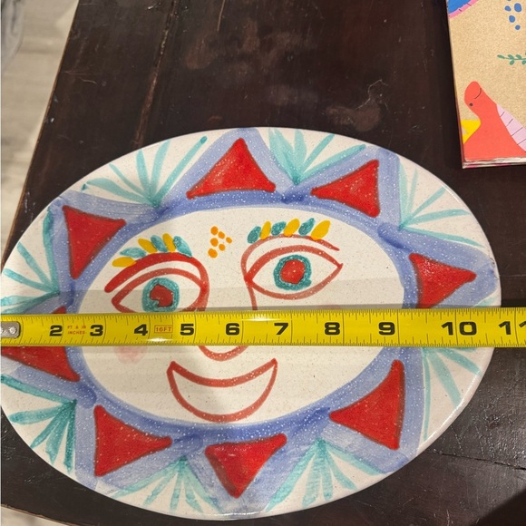 Mid Century 60's Desimone Italy Sunshine Happy Face Large Platter Wall Decor - Picture 5 of 5